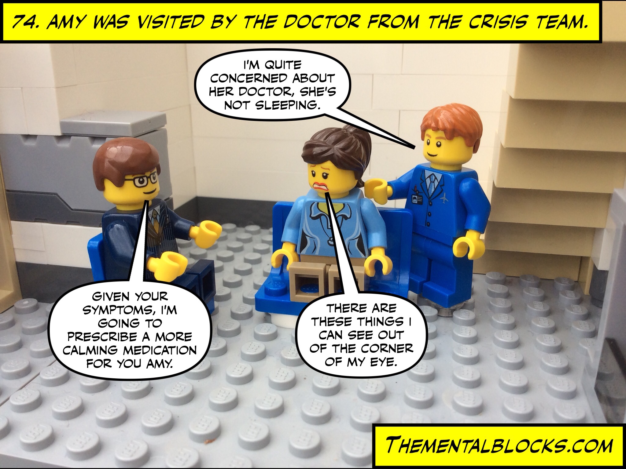 Amy was visited by the Doctor from the crisis team